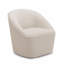 Chaise pivotante rembourrée Boucle