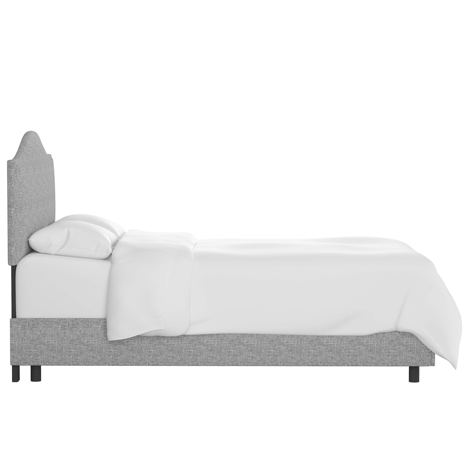 Morris Upholstered Standard Bed, Queen, Zuma Pumice Textured Linen