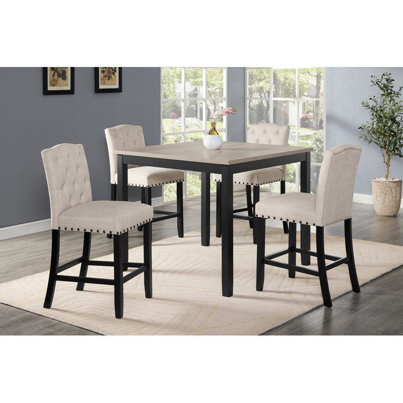 Ensemble de salle à manger 42 L x 42 po Rielle, Beige, H 36 po x L 42 po x l 42 po