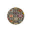Tapis tissé à motif floral et base lavable-918230194