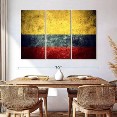 Grunge Colombian Flag