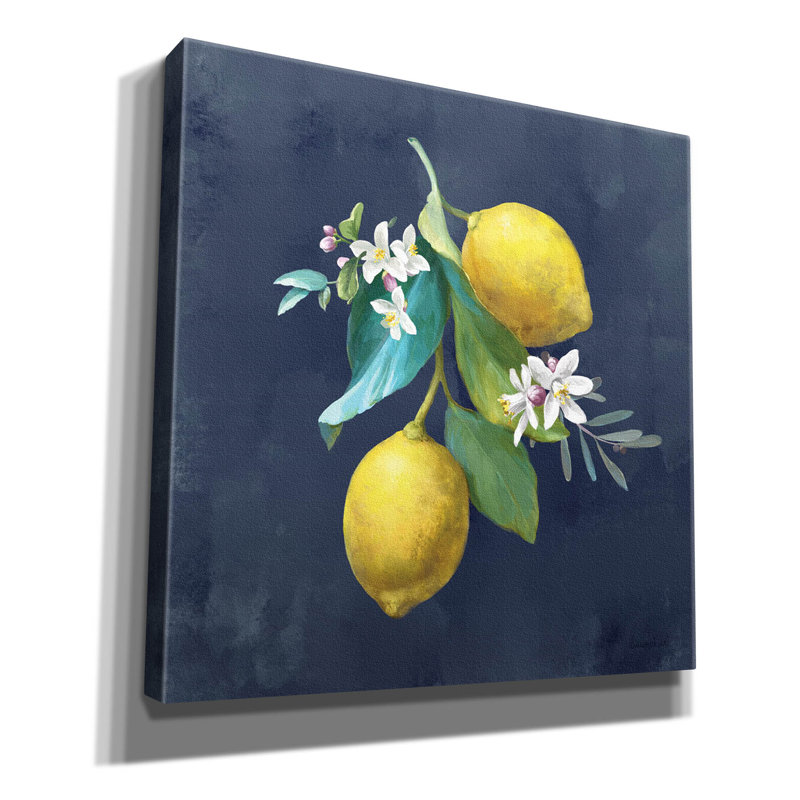 «Lemon Branches 2» par Danhui Nai, art mural sur toile, H 12 po x l 12 po