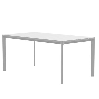 Coral Outdoor Patio Alumiun Dining Rectangular Table