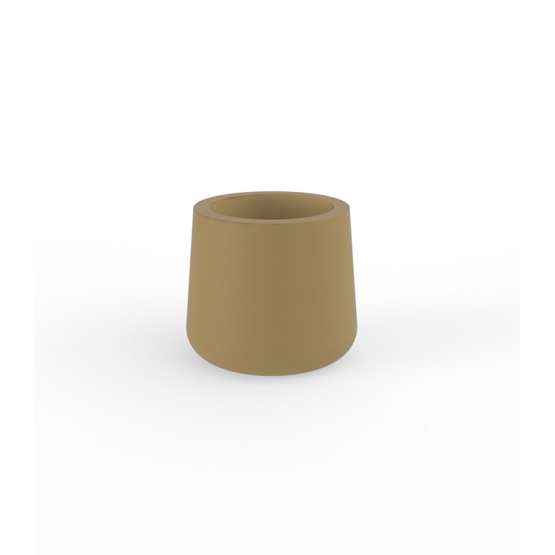 Ulm Pot Planter, 15.75" H x 17.75" W x 17.75" D, Black