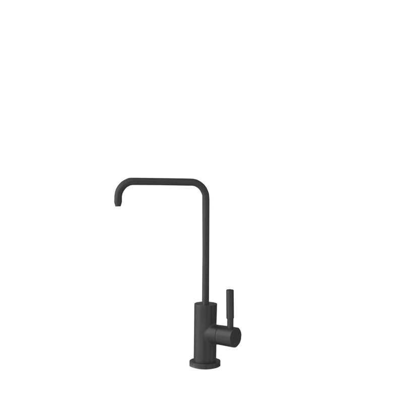 Modern Melfi Single Handle Cold Water Faucet Faucet, Noir mat