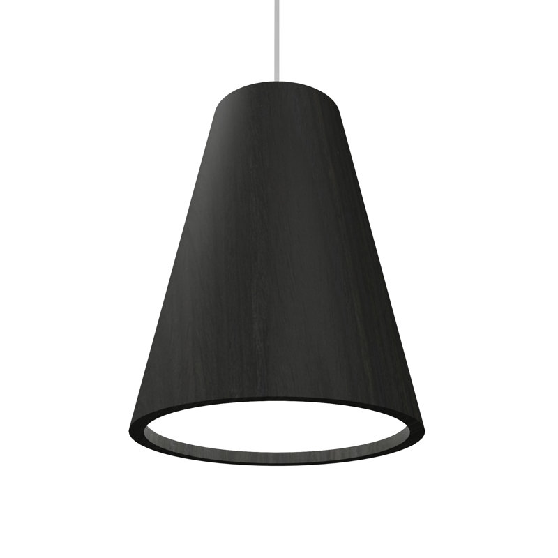 Luminaire suspendu simple 1 lumière Empire, Gris anthracite