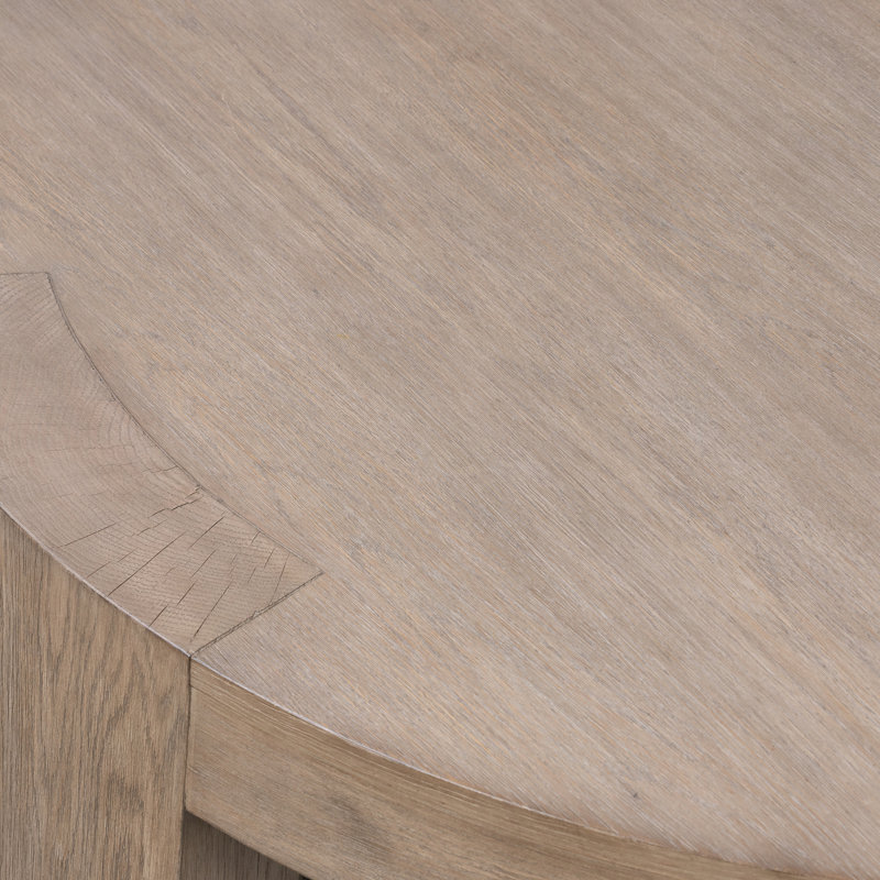 Sheffield Coffee Table, 13" H x 48" L x 48" W, Warm Natural Flat Oak Veneer