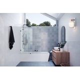 Vela 27.5 in. x 58.25 in. Frameless Single Fixed Bath Panel