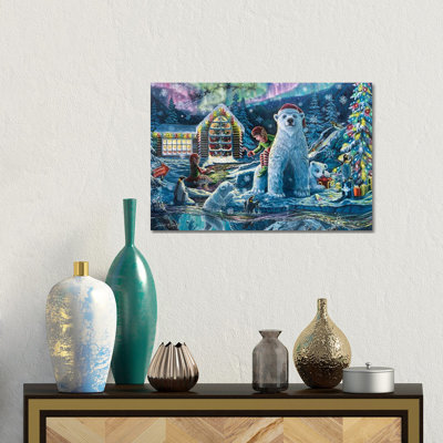 Veille de Noël à l'atelier - reproduction d'art sur toile tendue