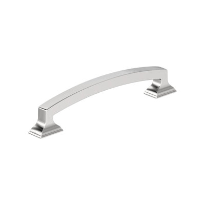 Incisive 5-1/16 inch (128mm) Center-to-Center Polished Chrome Cabinet Pull - 25 Pack