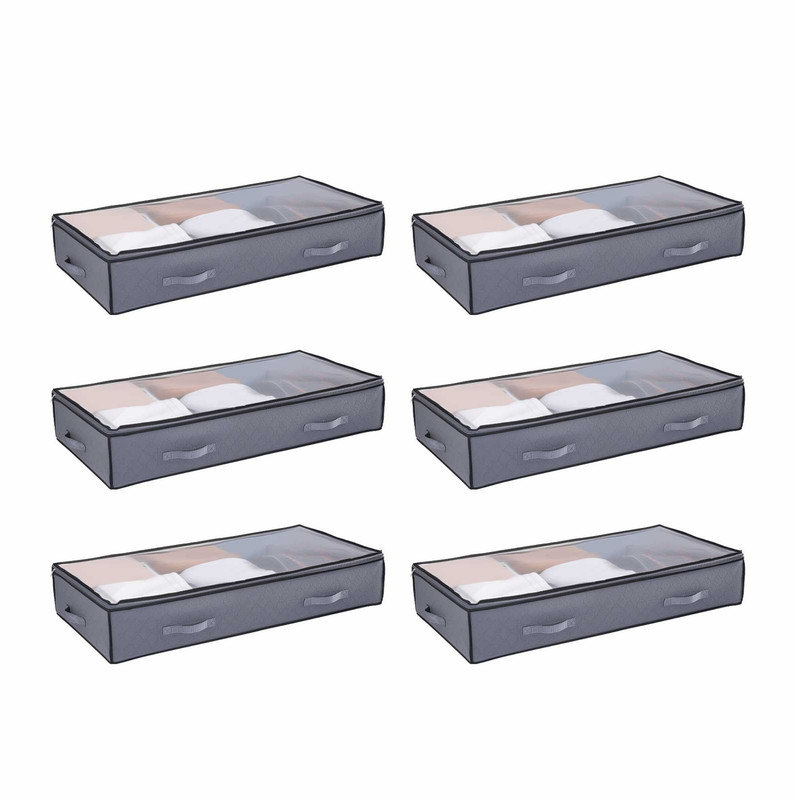 Boîte de rangement pour chaussures sous le lit 90L