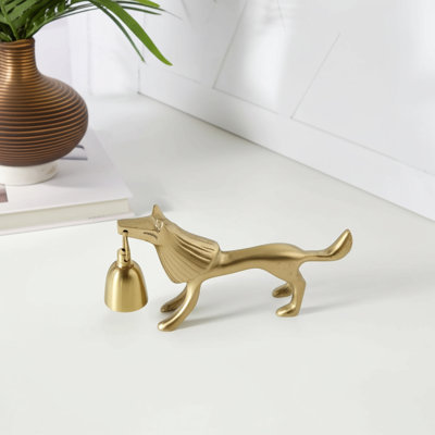 Figurine décorative d'intérieur en métal et aluminium pour animaux