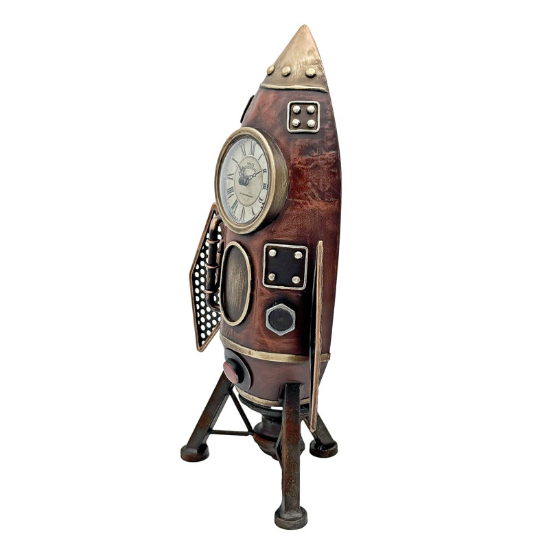 Industrial Rocket Table Clock
