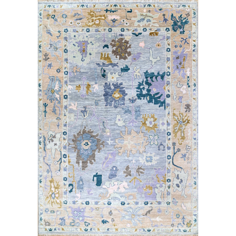 Tapis rectangulaire unique de 9 pi 11 po x 14 pi