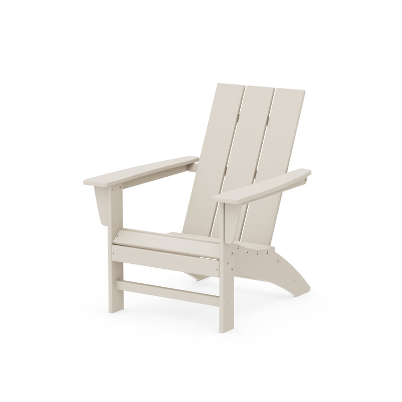 POLYWOOD Modern Adirondack Chair, Sand