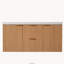 Meuble-lavabo mural à lavabo simple de 47,24 pouces avec comptoir en SMC, armoire en MDF, portes à fermeture amortie et tiroirs compartimentés