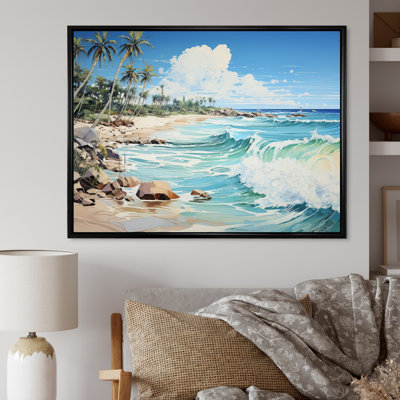 Bleu tropical Serenity II - imprimé