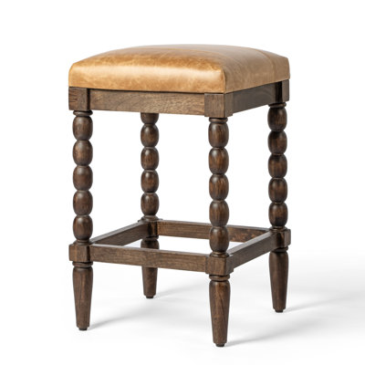 Whitmore Genuine Leather Counter Stool
