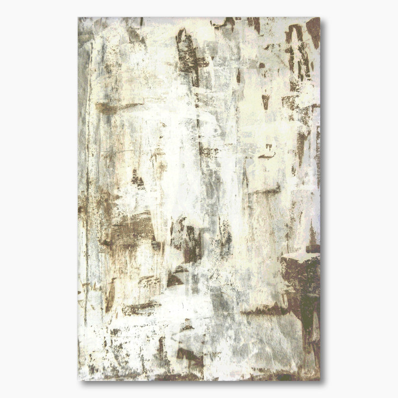 Brun et beige Colorfields II - Art mural moderne et contemporain sur toile, H 12 po x l 8 po x P 1 po, Toile tendue