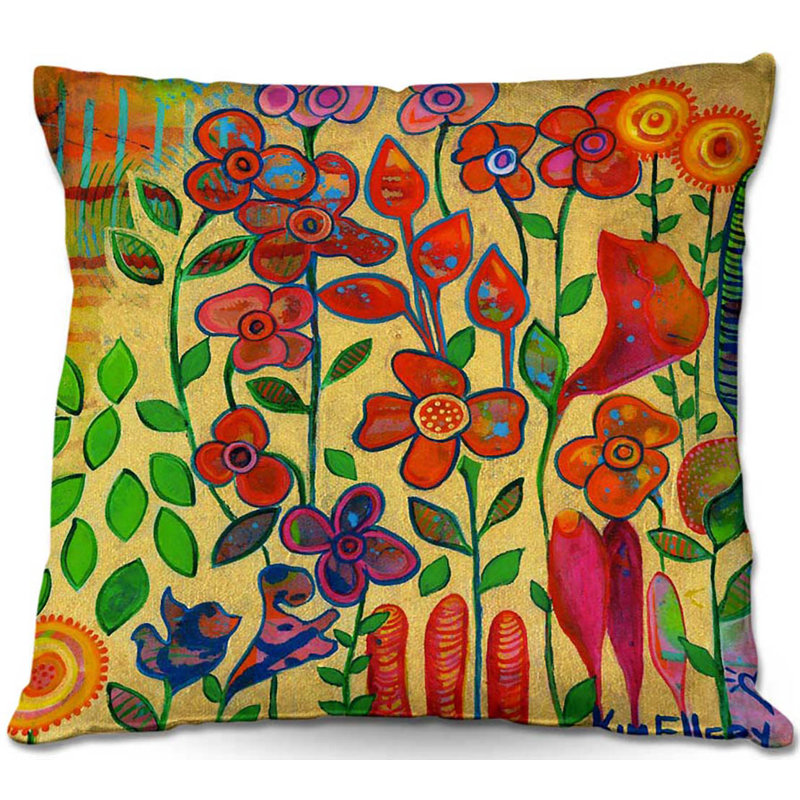 Floral Reversible Throw Pillow, 20" x 20"