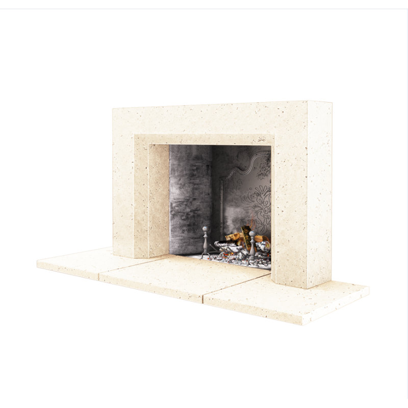 Miami Fireplace Surround, Old World Beige