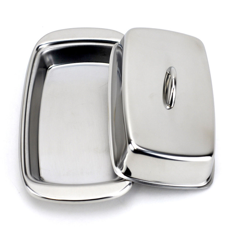 Charlton Home® Mckoy Stainless Steel Butter Dish