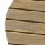 Table d'appoint d'extérieur 16 po en bois d'acacia, finition grise-1960565005