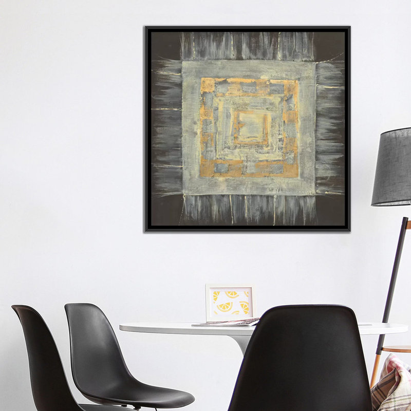 " Gold Tapestry II " by Albena Hristova, 37" H x 37" W x 1.5" D, No Mat, Wrapped Canvas