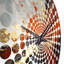 Raionna - Horloge murale peinture abstraite-1032820185