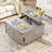 Farmhouse Lift Top LED Coffee Table With Storage-464484020