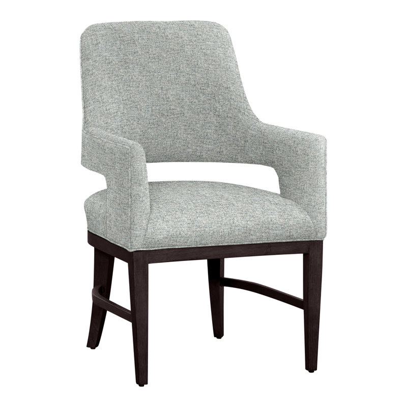 Chaise avec accoudoirs Josie, Espresso, Platine 3160
