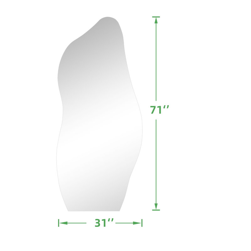 Miroir mural Bentham, 71 po x 31 po