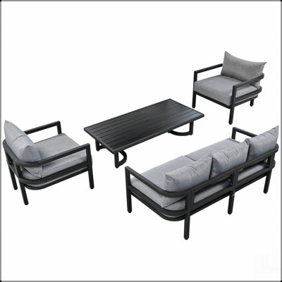 Multi-person Outdoor Steel Sofa Set, Waterproof, Anti-rust and Anti-uv