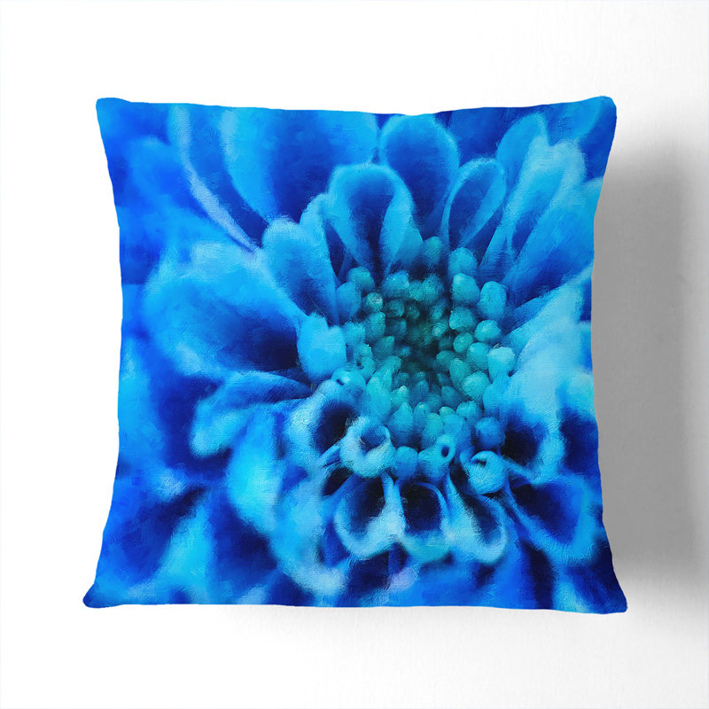 Floral Square Throw Cushion, 40cm H x 40cm W x 15cm D