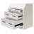 Abby Modern Wood Drop-Lid Secretary Desk - White