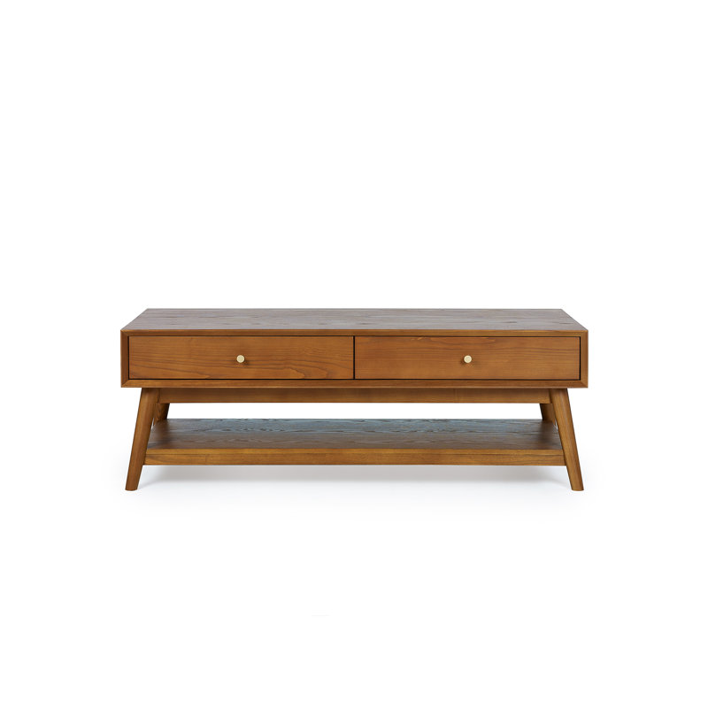 Tibbie Manufactured Wood 4 Legs Coffee Table with Storage