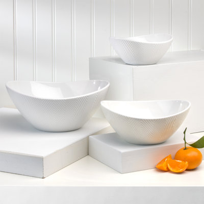 Highlands 36 fl oz. 3-Piece Serving Bowl Set