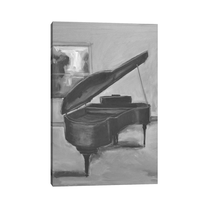 Piano In Black And White I by Allayn Stevens - Wrapped Canvas Gallery-Wrapped Canvas Giclée, 20.32 cm H x 30.48 cm W