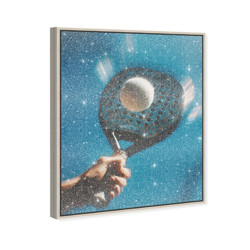 Instant Momentum Print by Oliver Gal, 46"H x 37"W, Silver Floater Frame