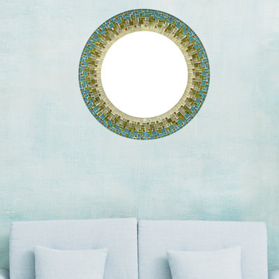 Miroir mural en mosaïque Sigler