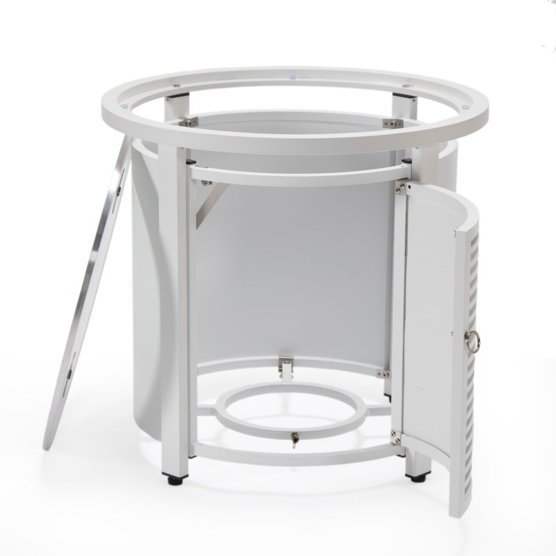 Couvercle de réservoir de propane Modern Fire Pit, Blanc