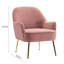 Abbygayl Velvet Armchair