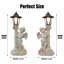 Ensemble de statue colonne ange