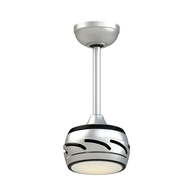 Stellar 96-Inch Silver Motor Ceiling Fan with Remote and LED Light