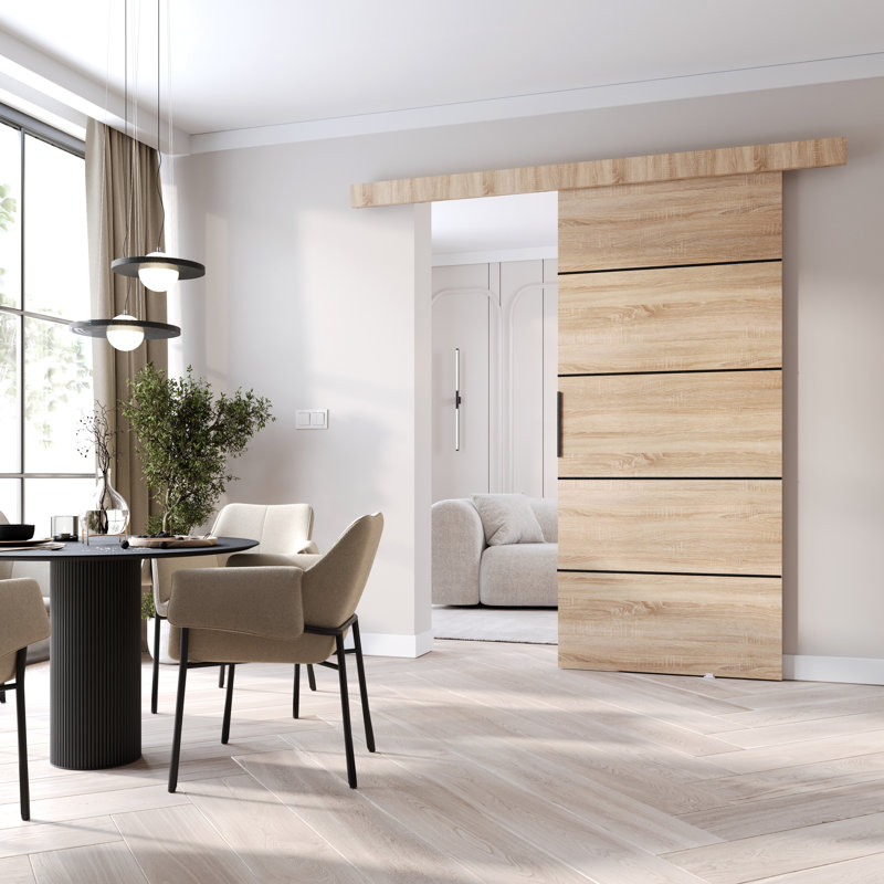 Sliding Door Prim 2K, Interior Door, 76cm x 205cm, Sonoma Oak
