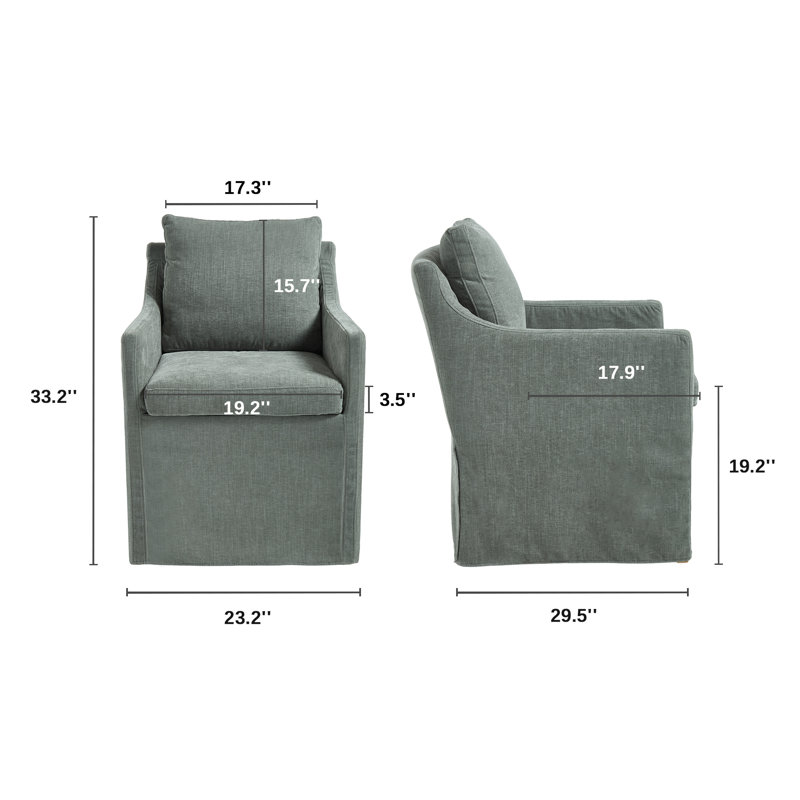 Fauteuil en chenille, Chenille Teal Grey