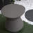 Colfin Patio Corner Table with Faux Terrazzo Finish