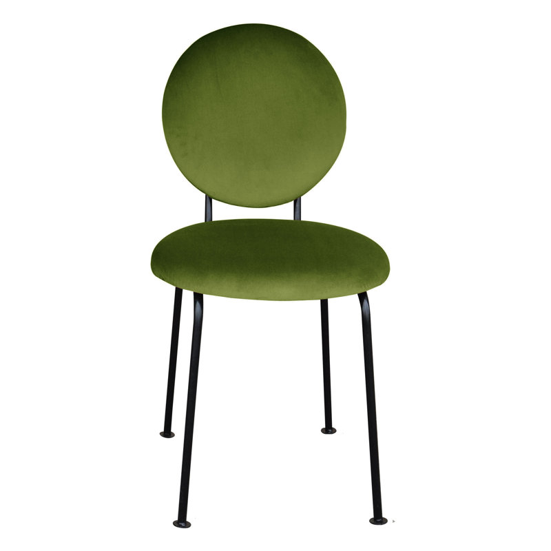 Medallion 52cm H Upholstered Side Chair, Olive