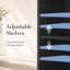 Armoire de rangement 65,5 po Black Farmhouse