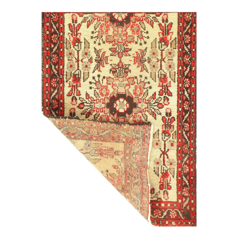 Kutana Wool Oriental Area Rug in Ivory